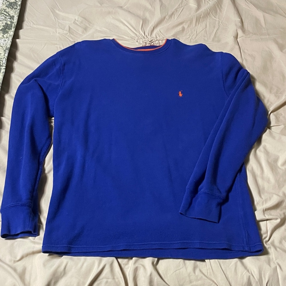 Polo by Ralph Lauren Men's Royal Blue Crewneck Sweater